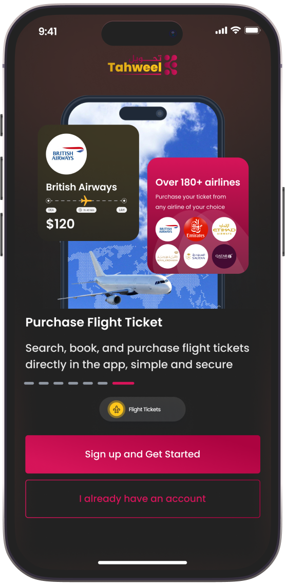 Tahweel app screenshot 2